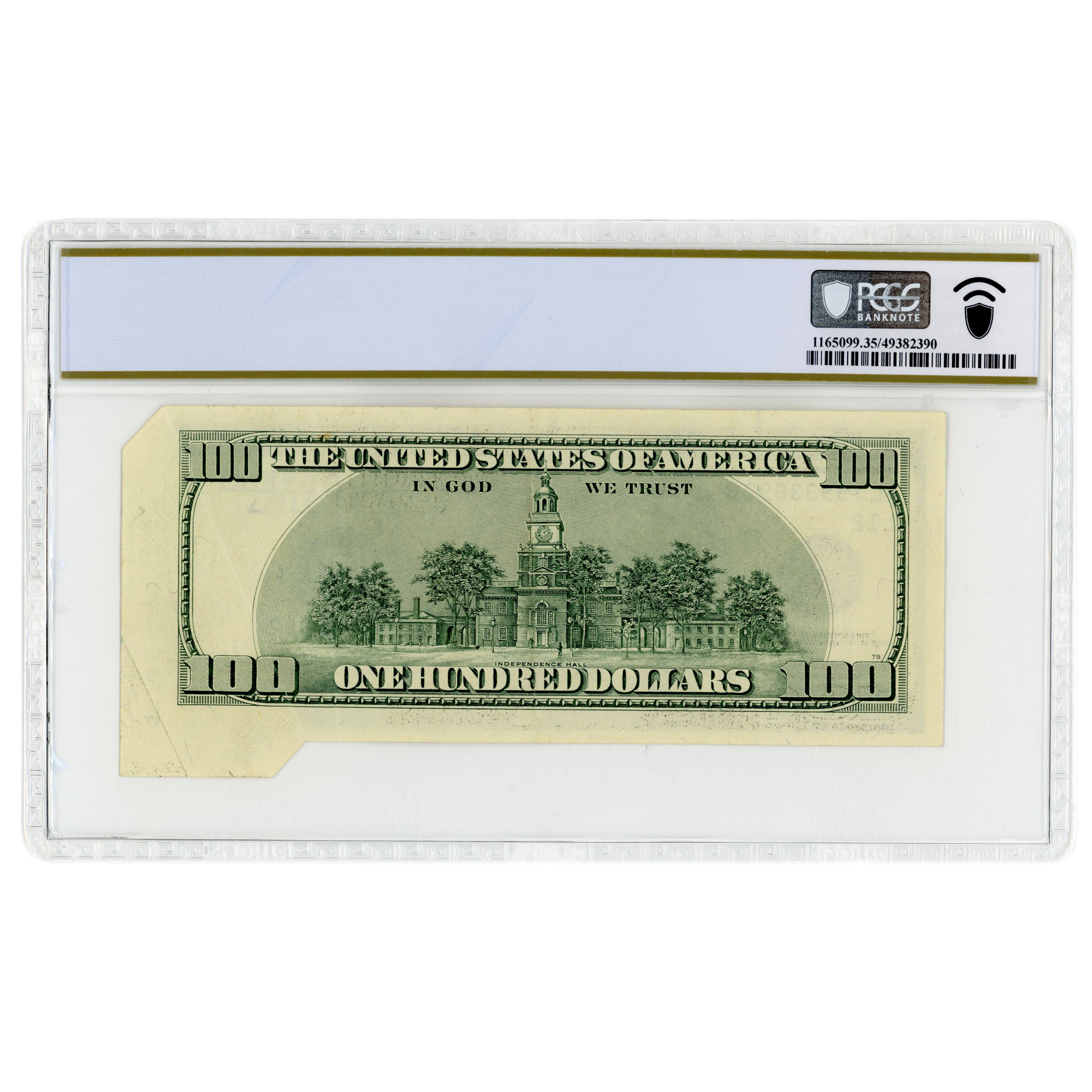USA - 100 Dollars fauté - 1996 revers