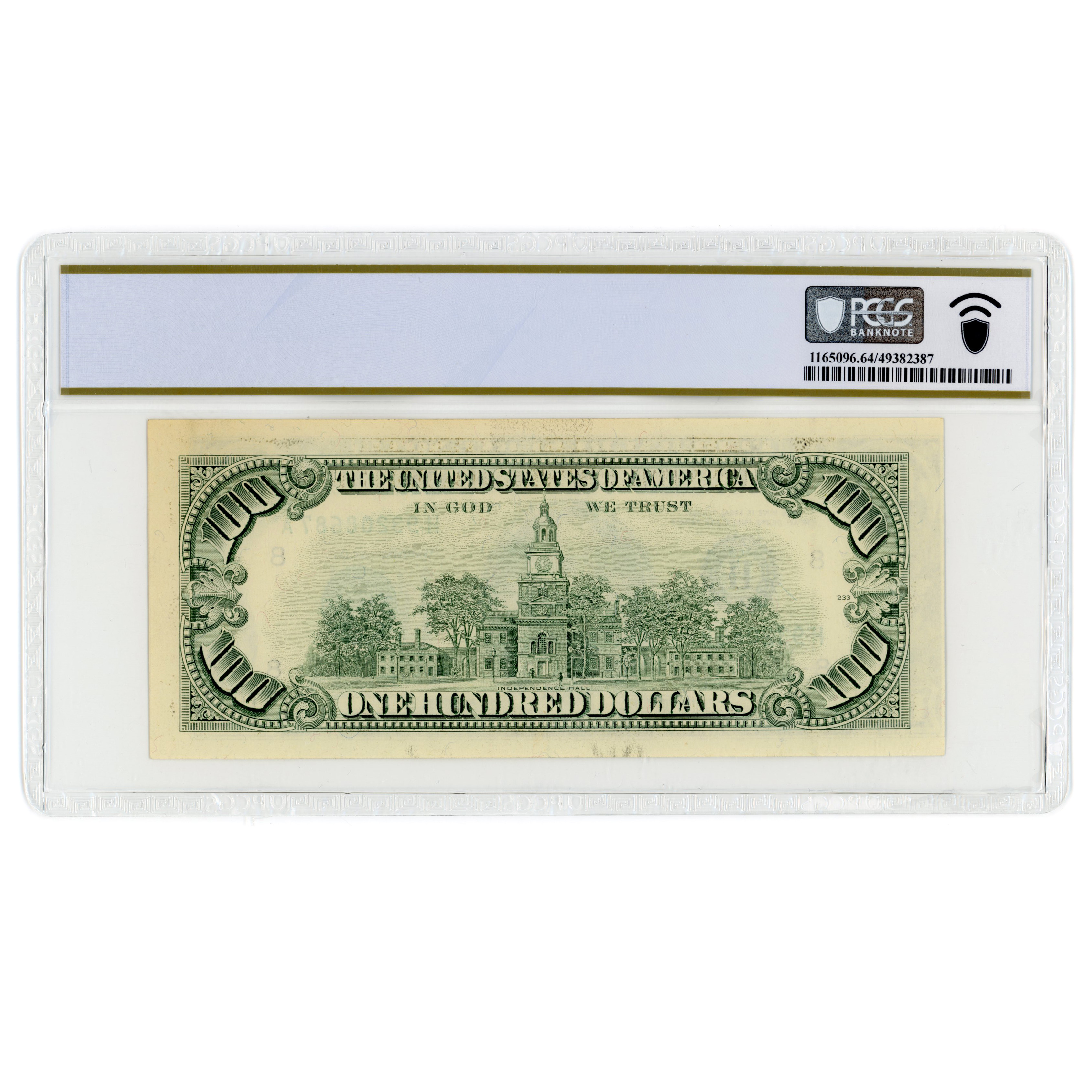 USA - 100 Dollars Fauté - 1990 revers