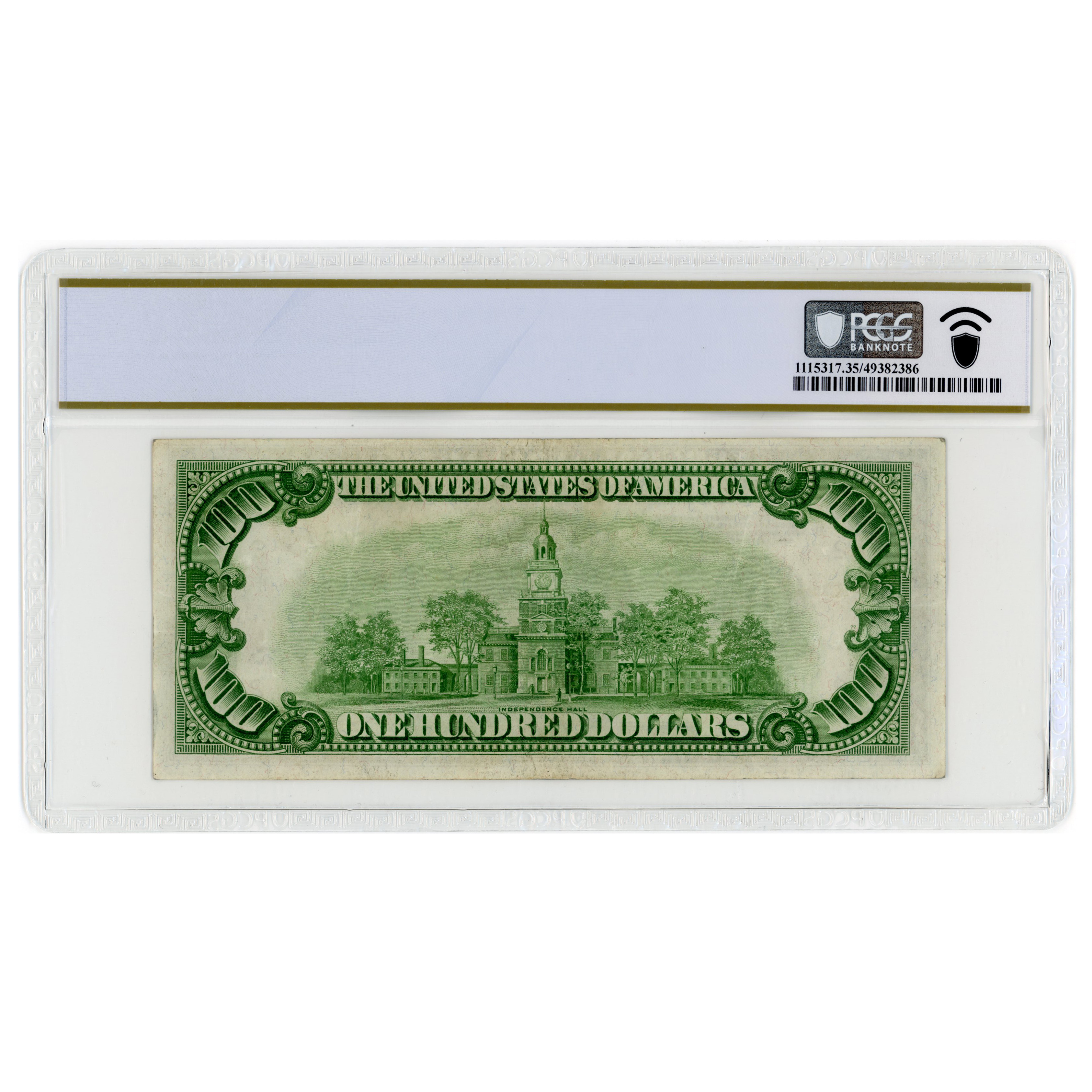 USA - 100 Dollars "LGS" - 1934 revers