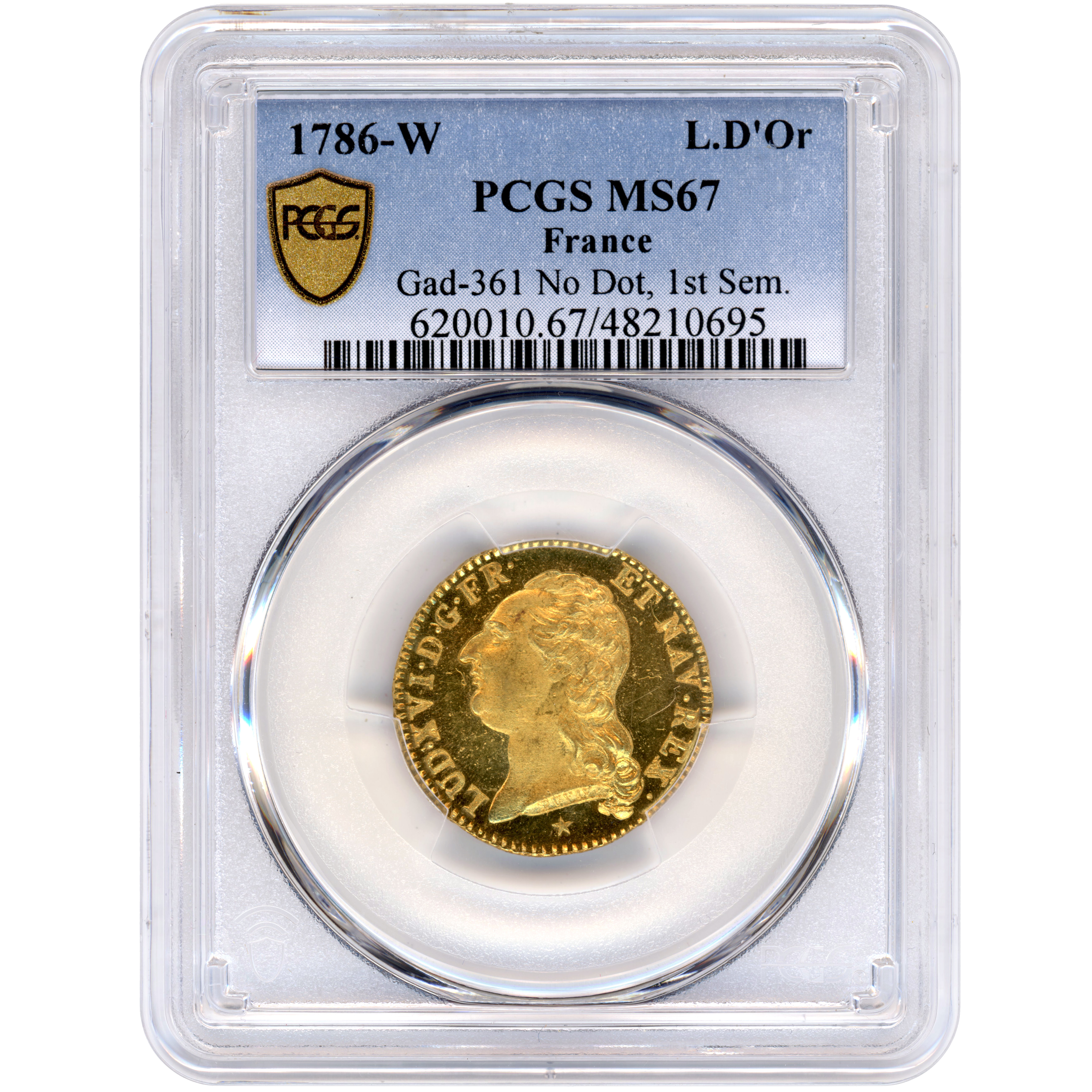 Louis XVI - Louis d'or à la tête nue - 1786 W avers