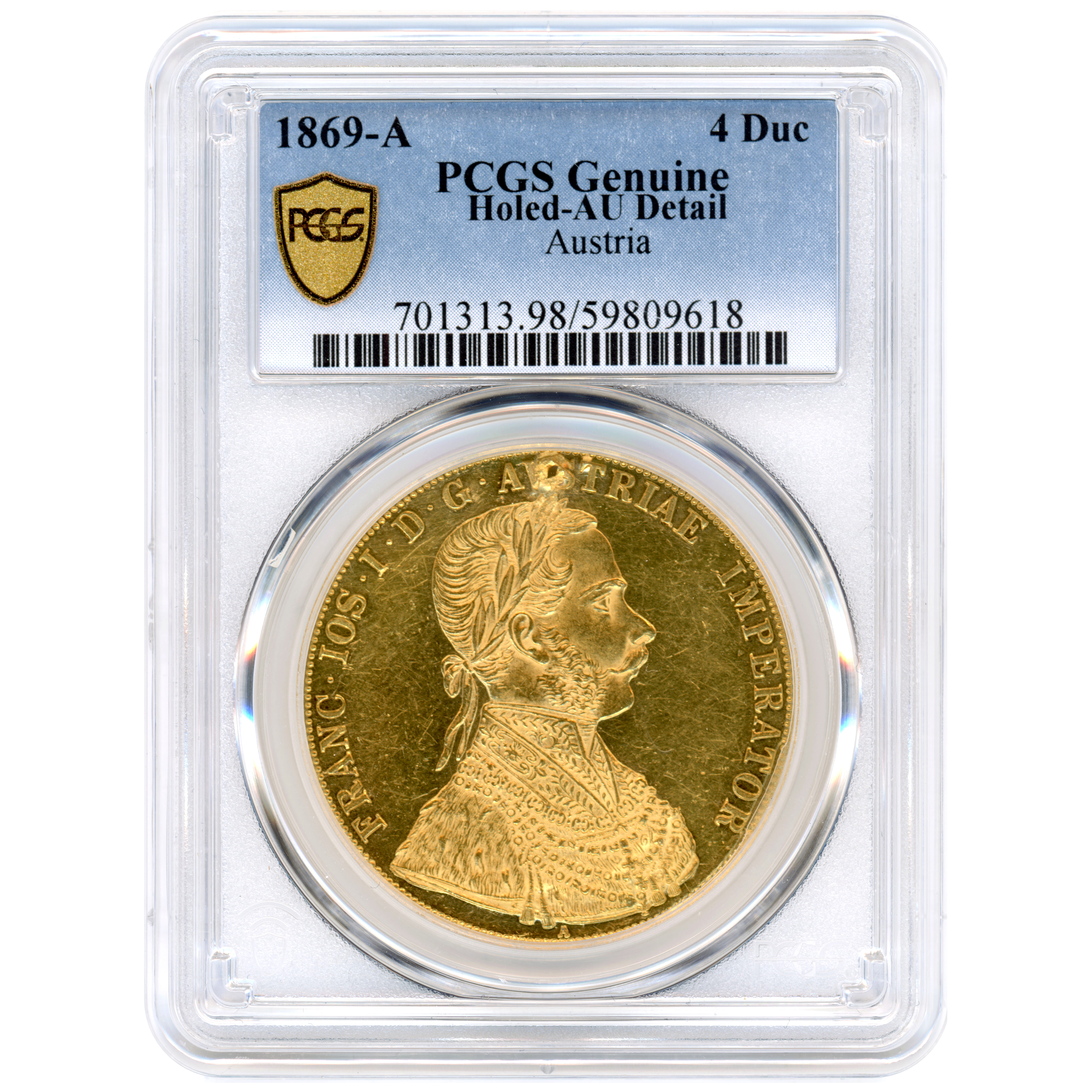 Autriche - 4 Ducats - 1869 A avers