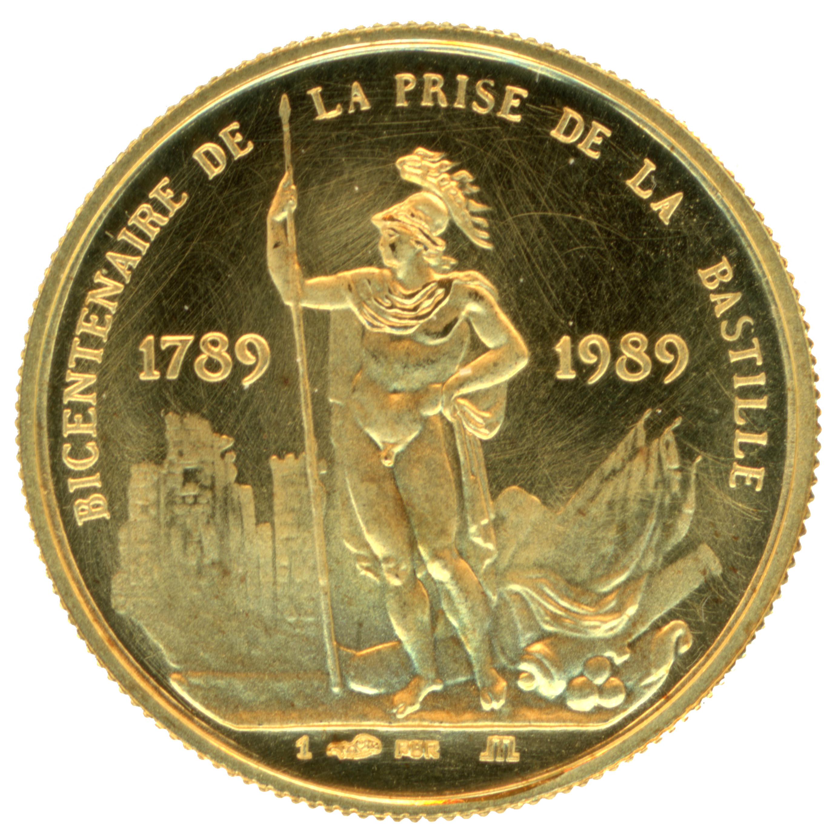 Médaille - Bicentenaire de la prise de la Bastille revers