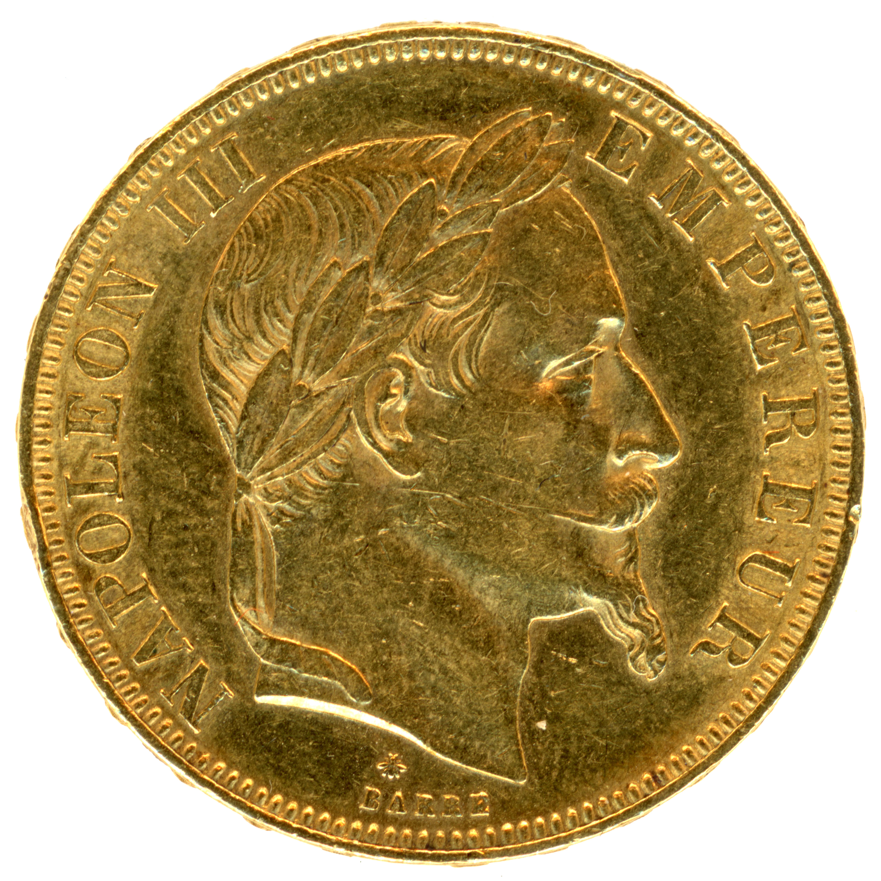 Napoléon III - 50 Francs - 1866 - Paris avers