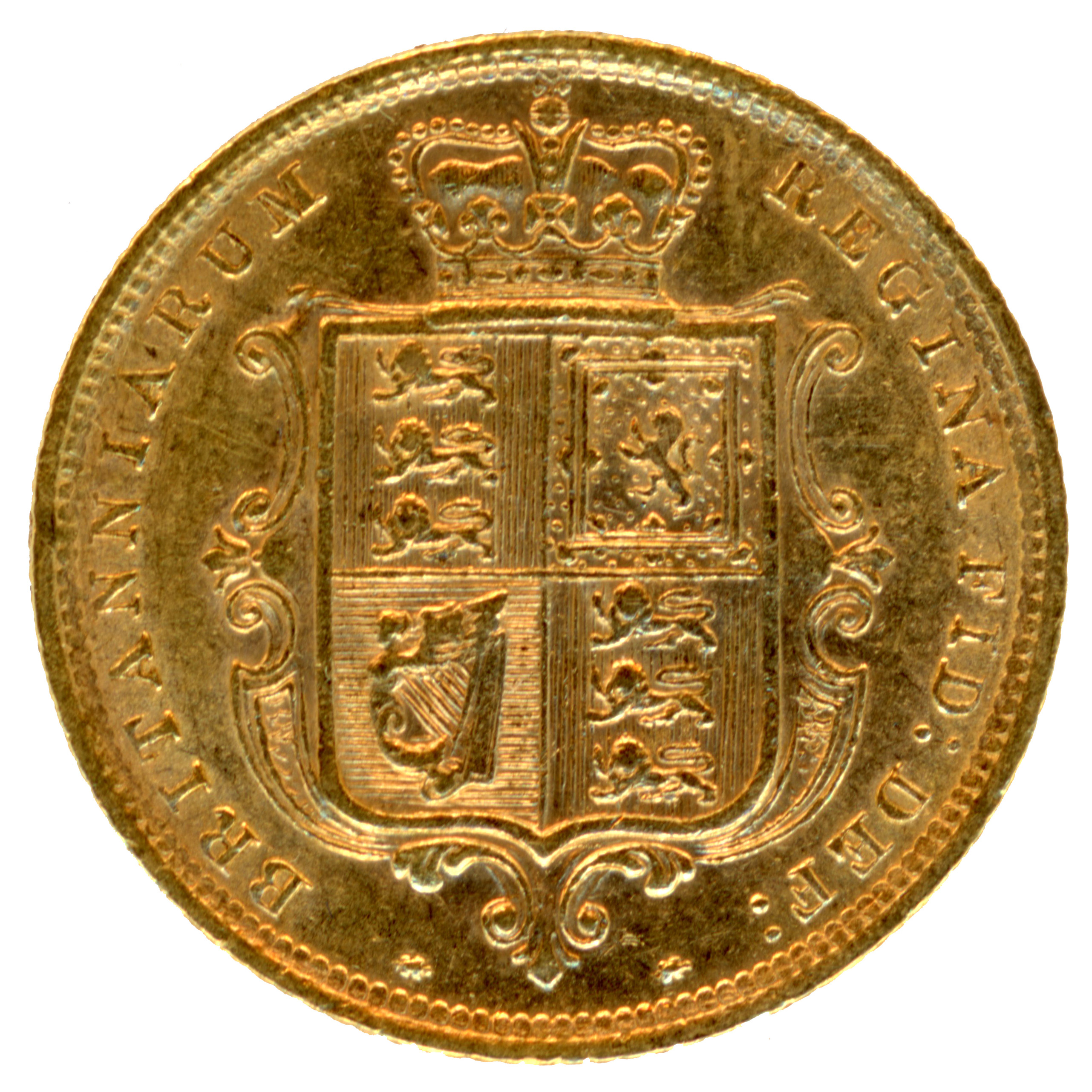 Grande-Bretagne - 1/2 Souverain - 1884 revers