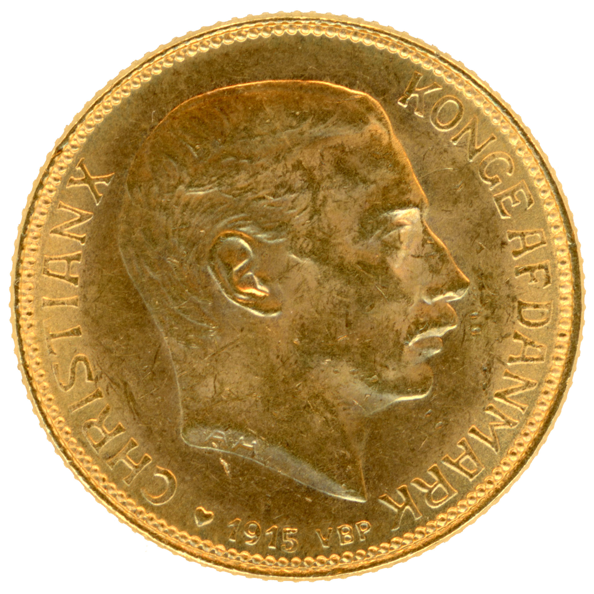 Danemark - 20 Kroner - 1915 avers