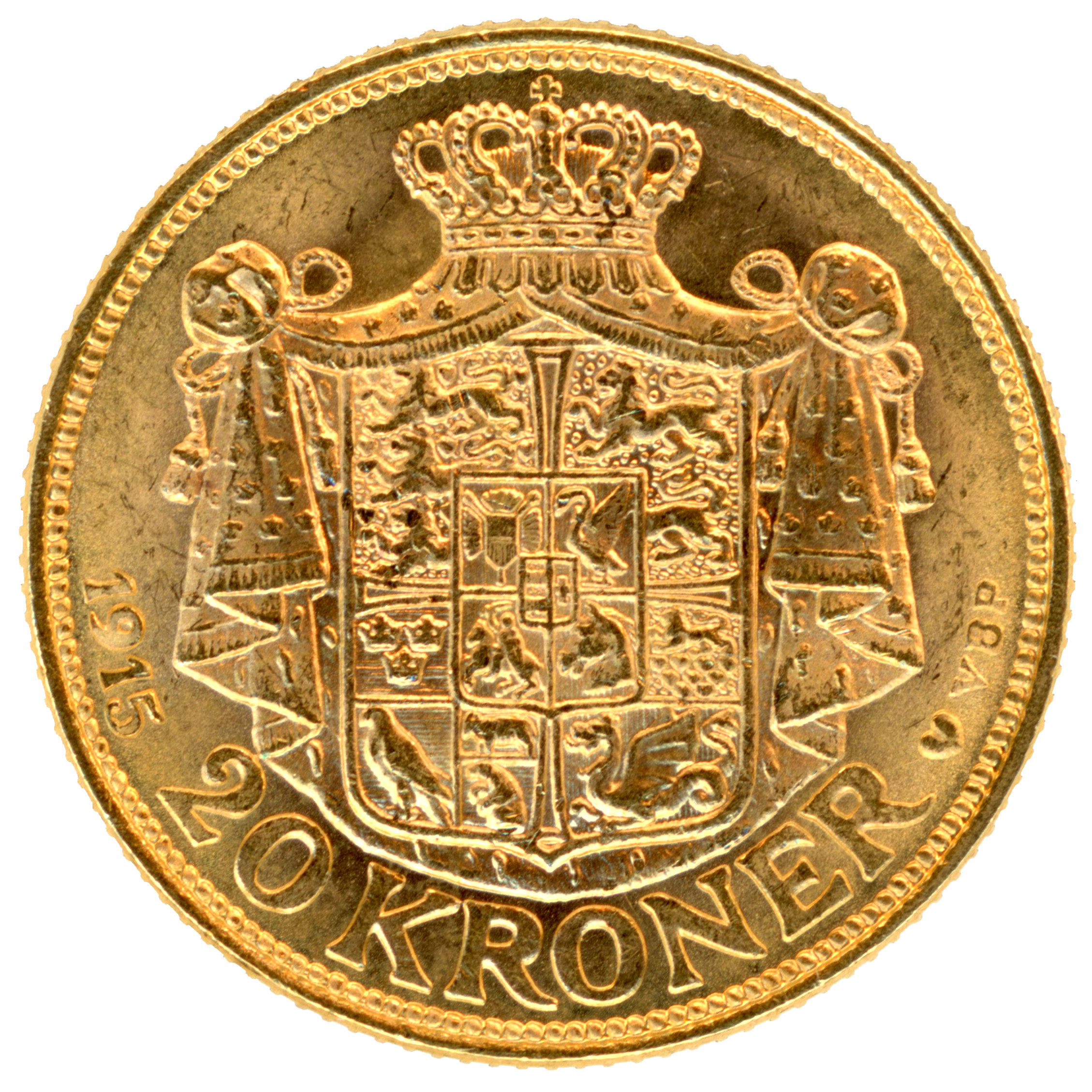 Danemark - 20 Kroner - 1915 revers