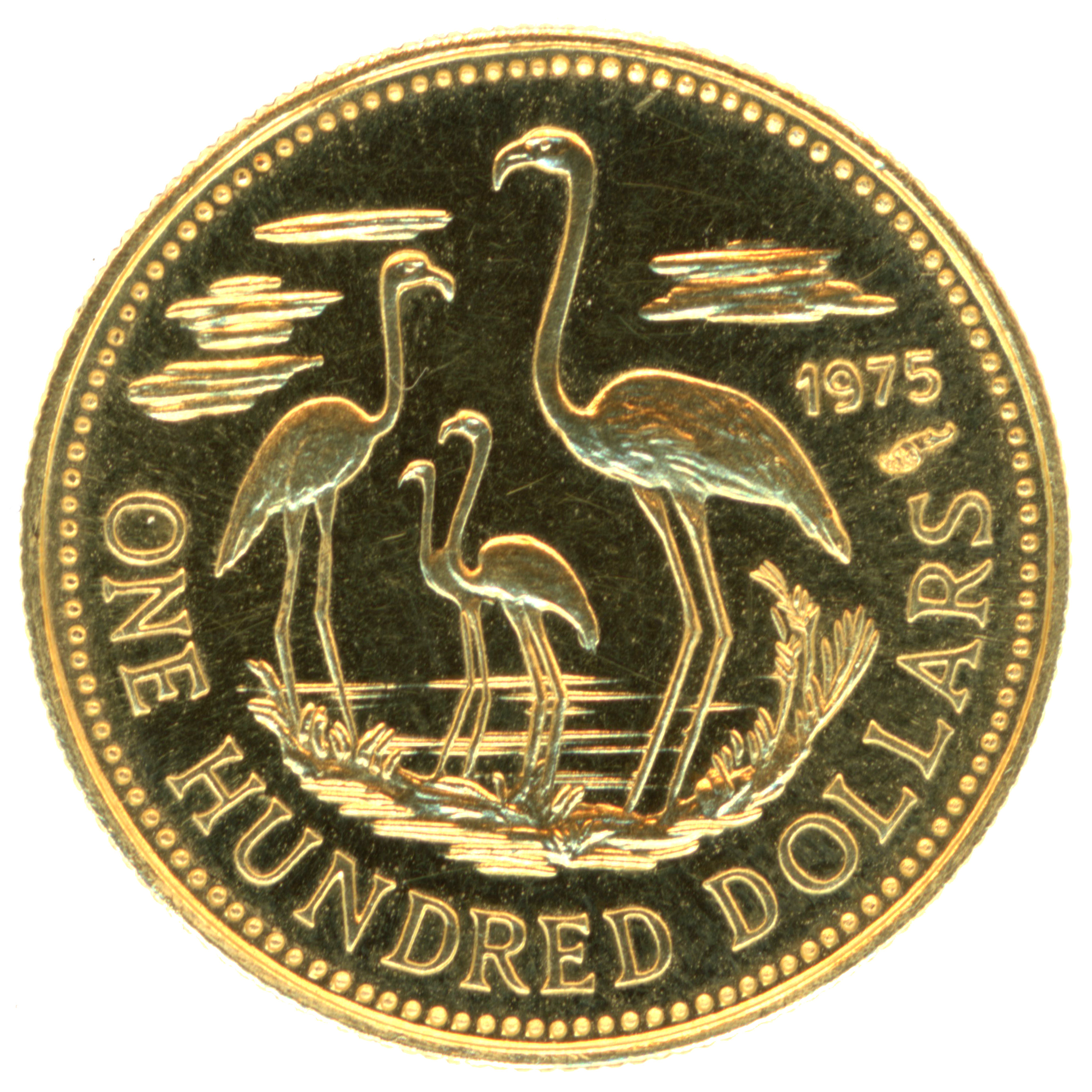 Bahamas - 100 Dollars - 1975 revers