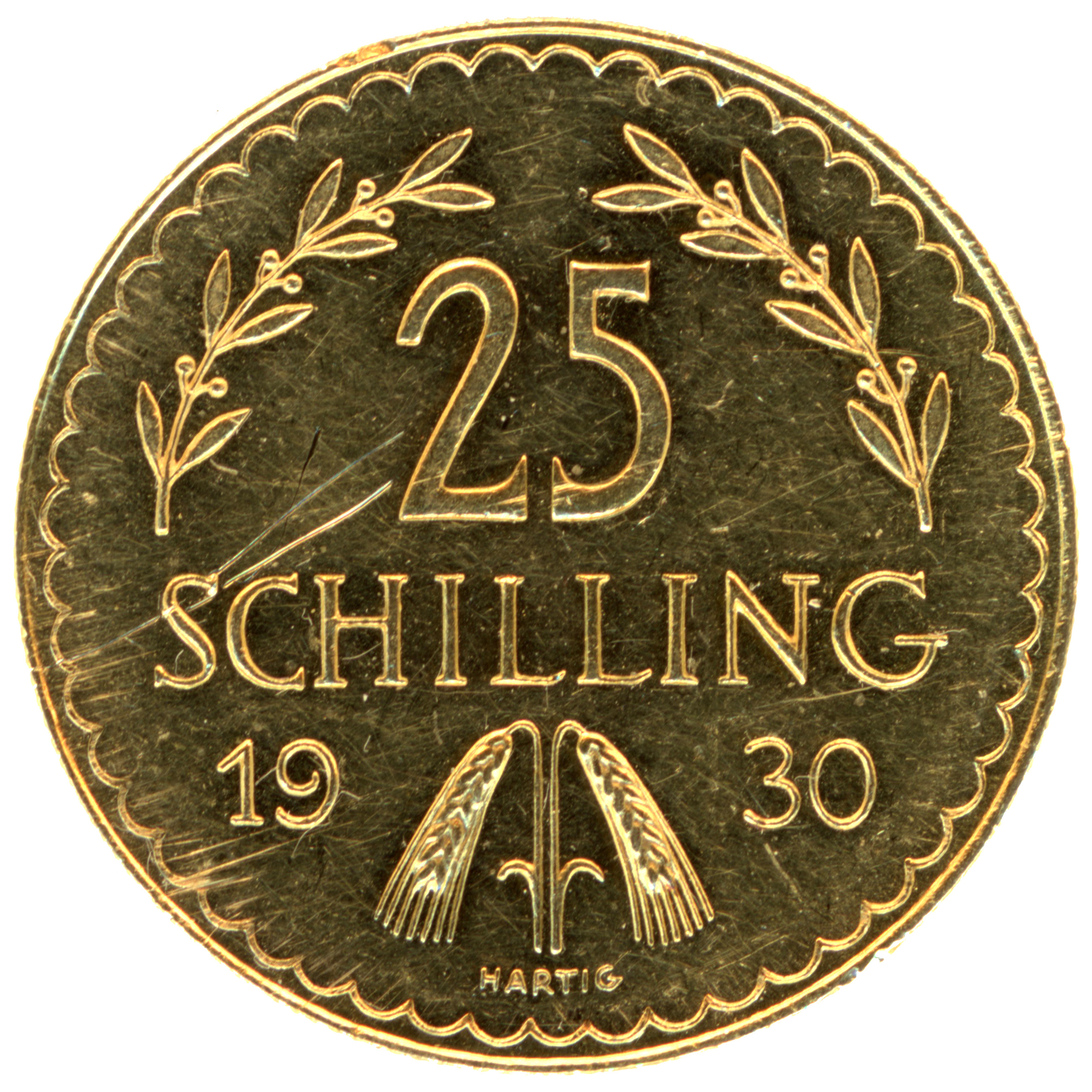 Autriche - 25 Schilling - 1930 revers