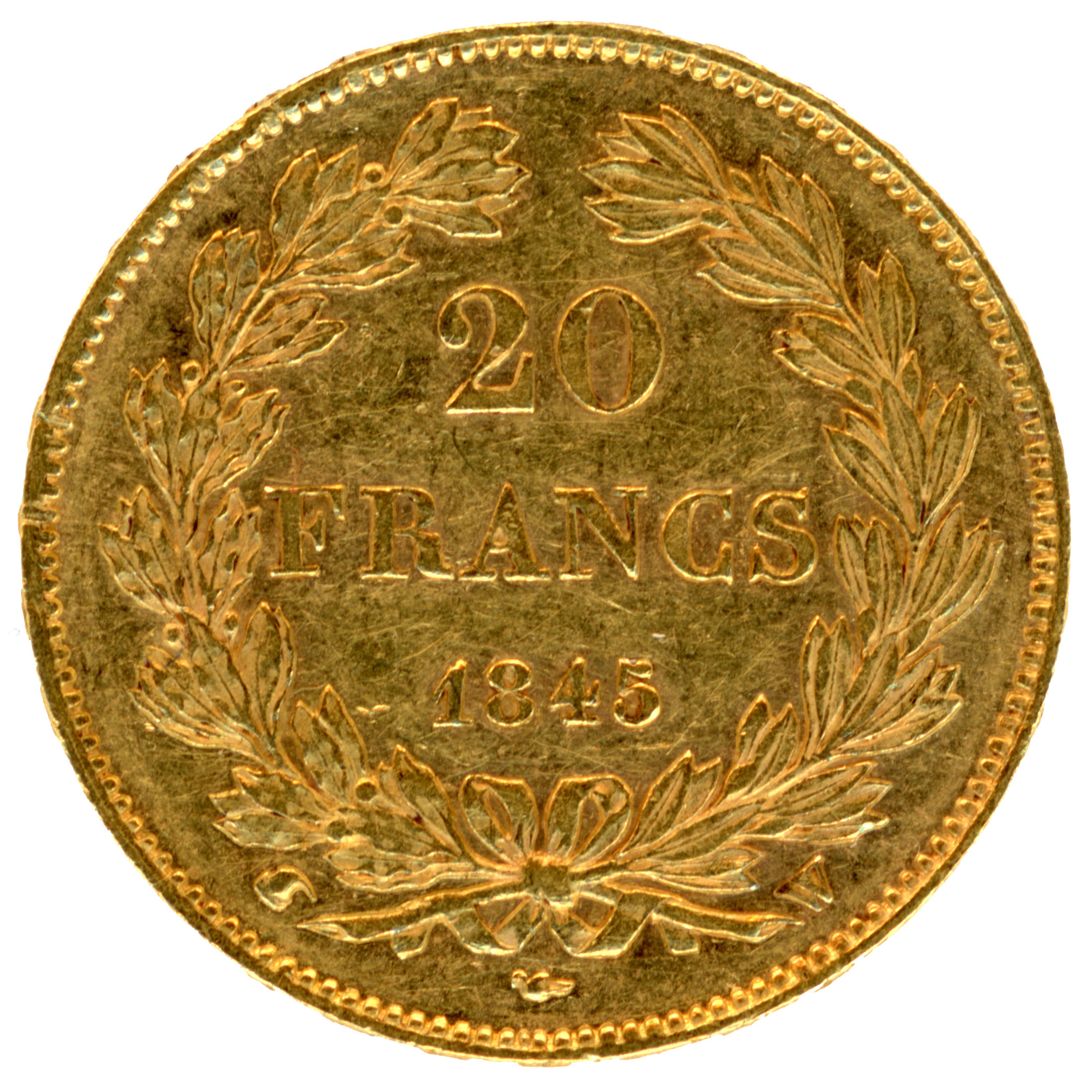 Louis-Philippe Ier - 20 Francs - 1845 Lille revers
