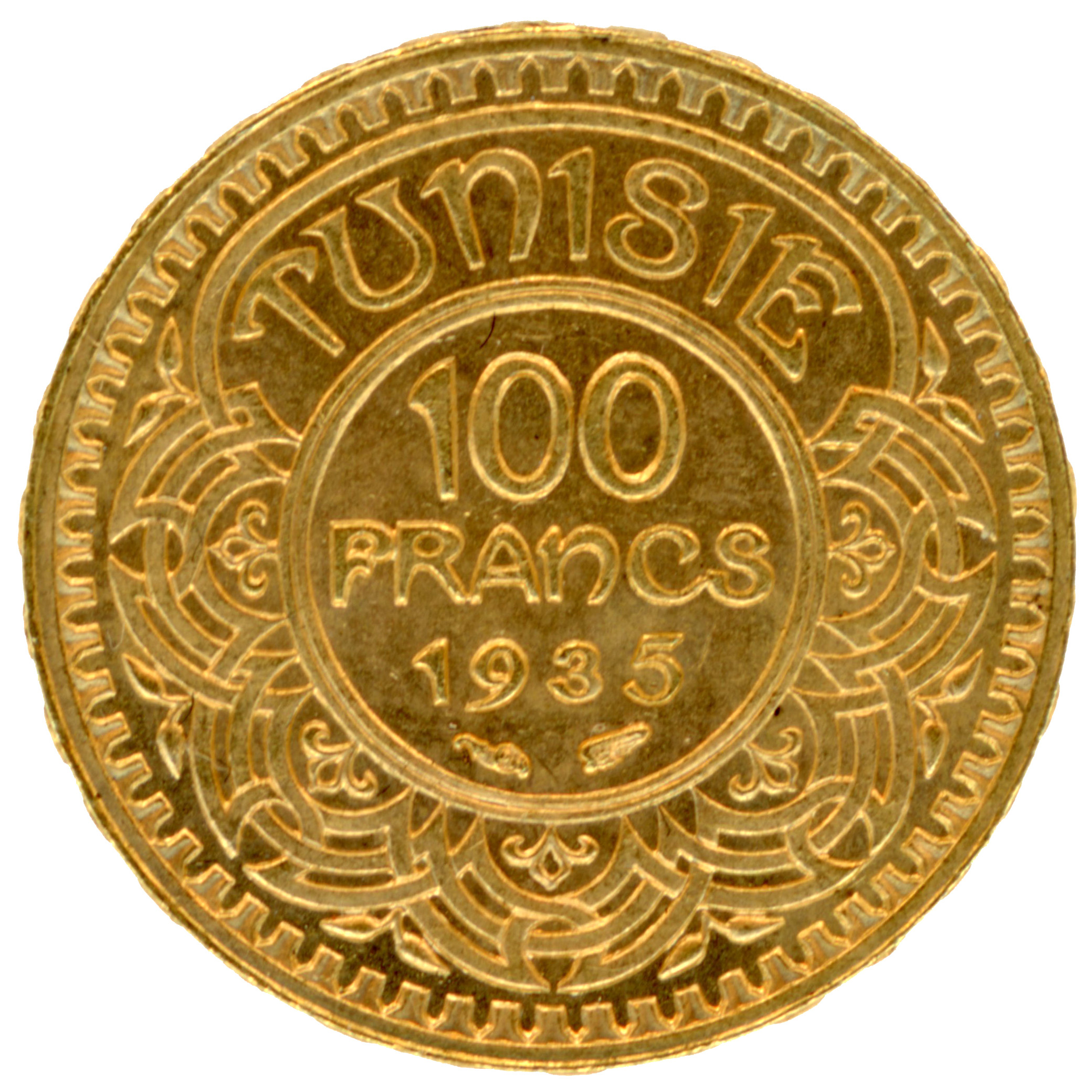 Tunisie - Protectorat français - 100 Francs - 1935 revers