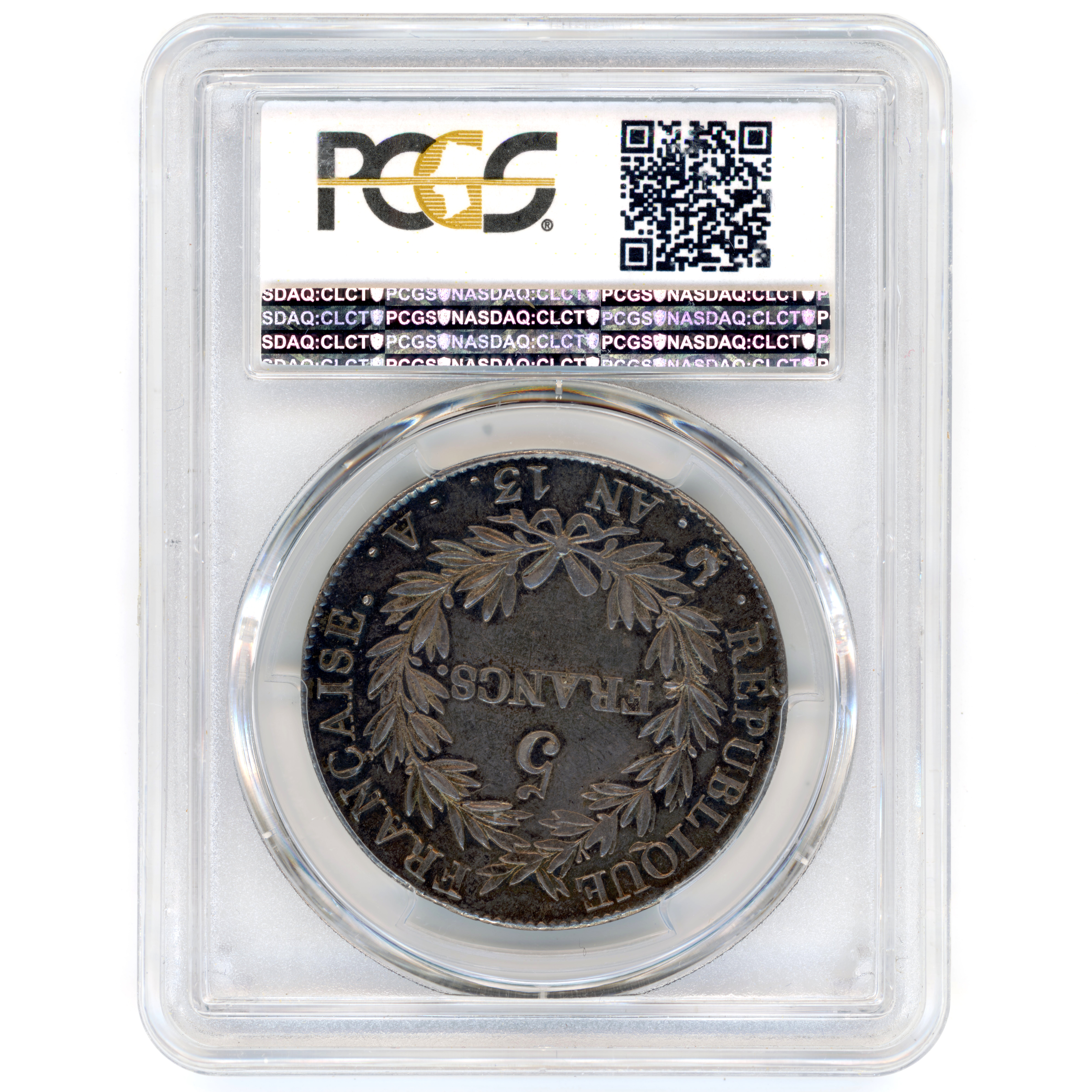 Napoléon Ier - 5 Francs - An 13 - Paris revers