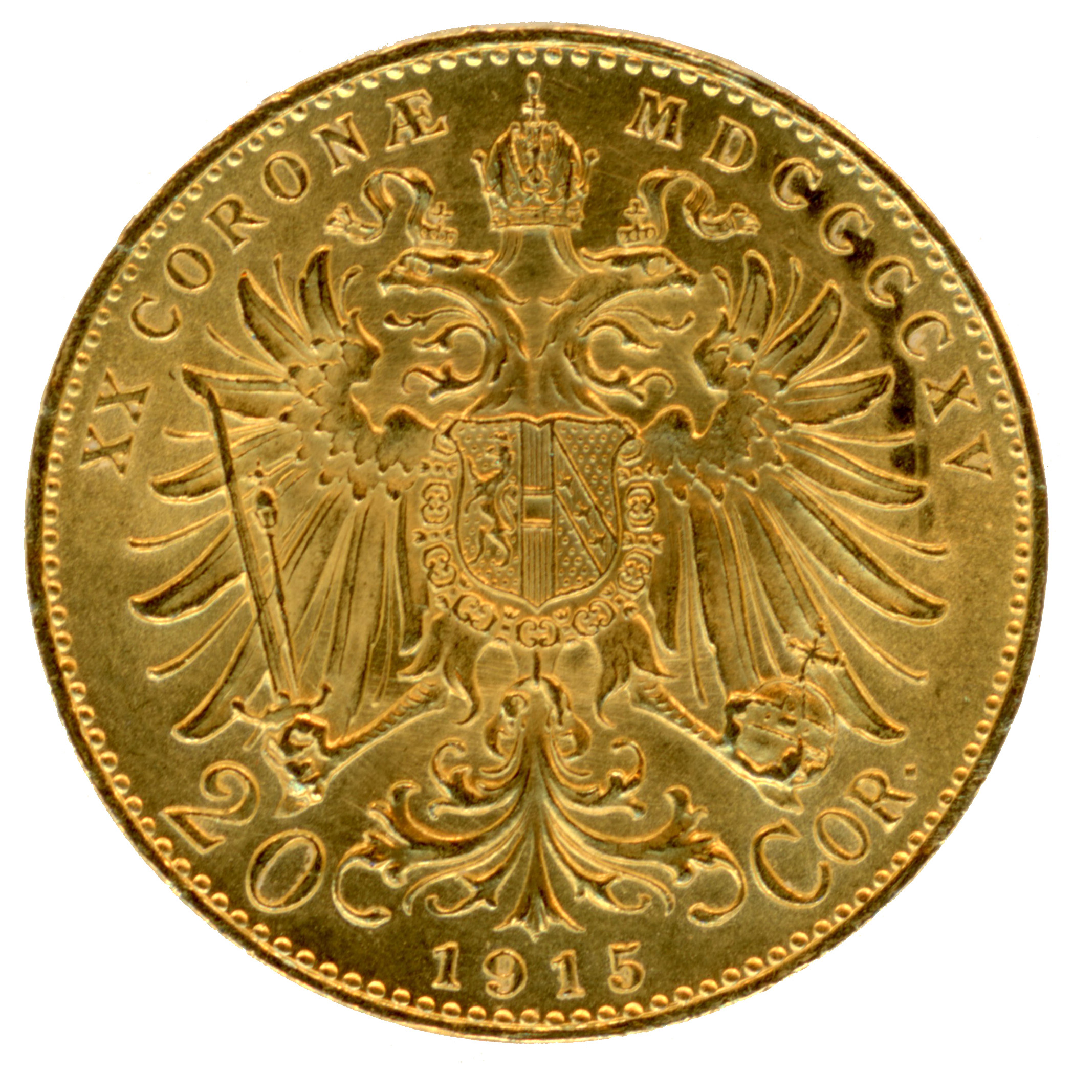 Autriche - 20 Couronnes - 1915 - Vienne revers