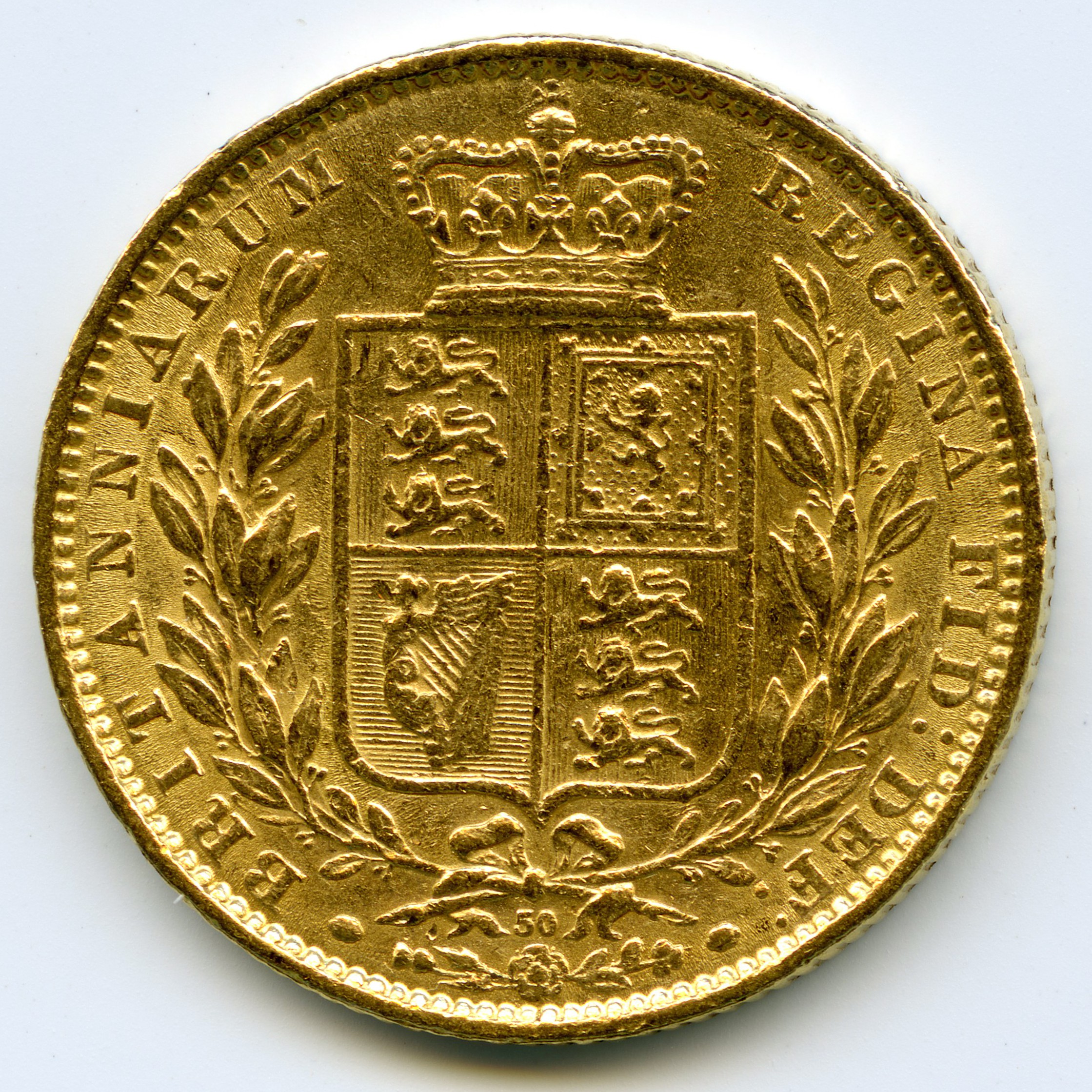Grande-Bretagne - Souverain - 1864 revers