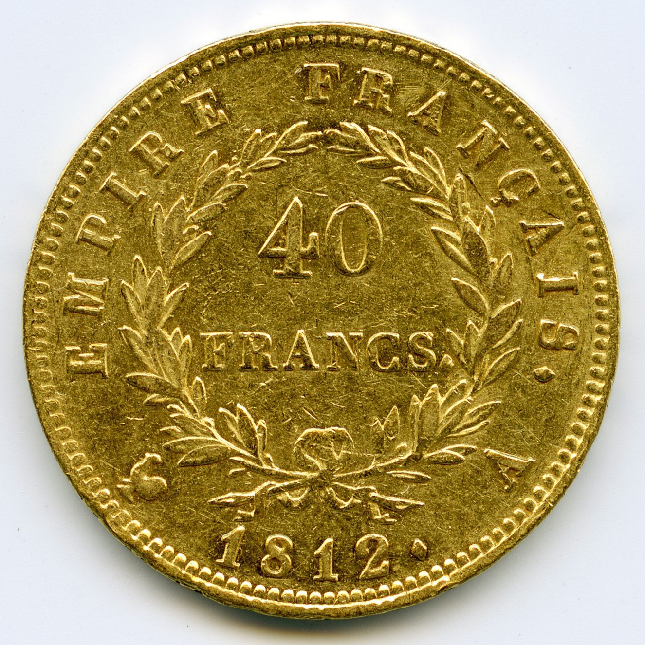 Napoléon Ier - 40 Francs - 1812 A revers