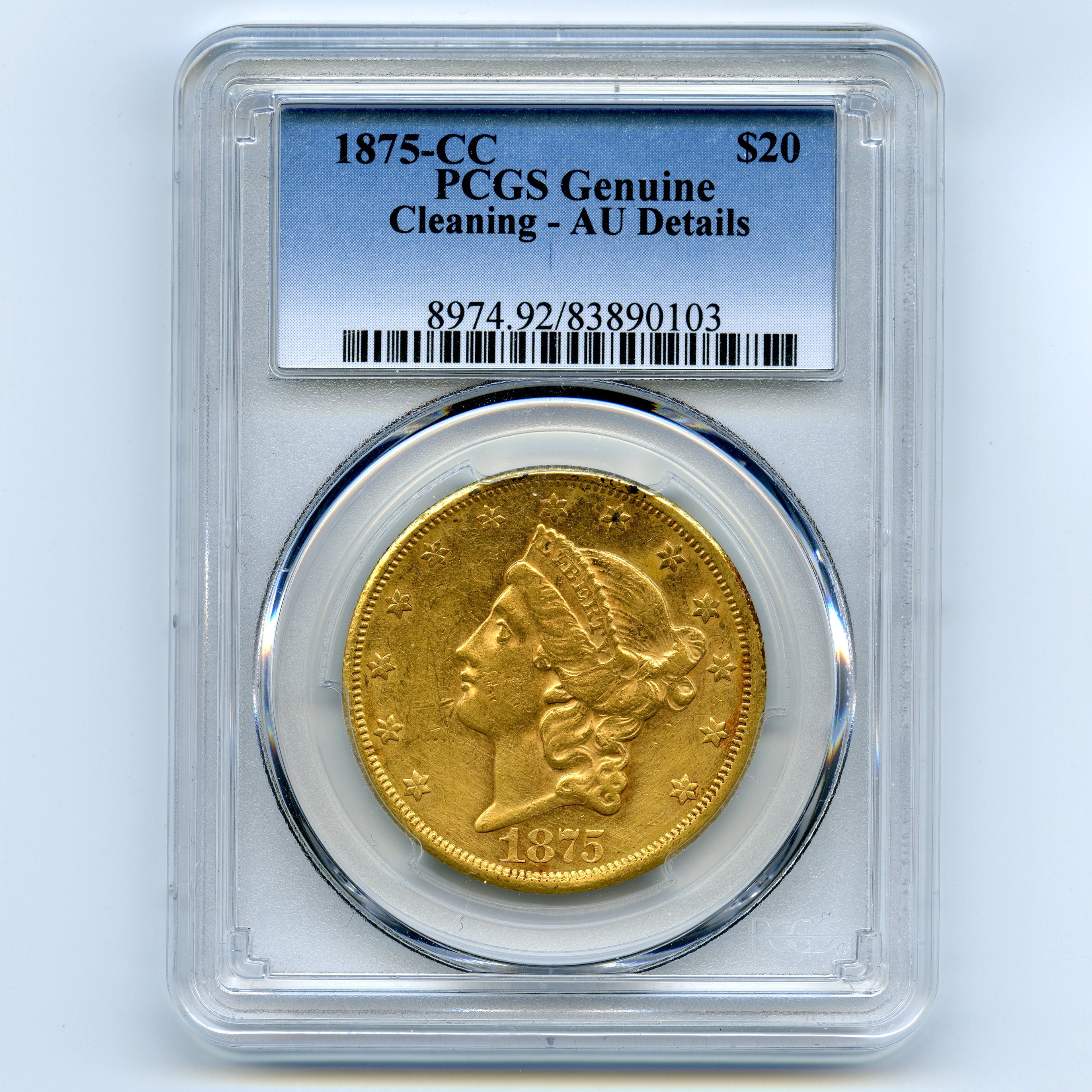 USA - 20 Dollars -1875 CC avers