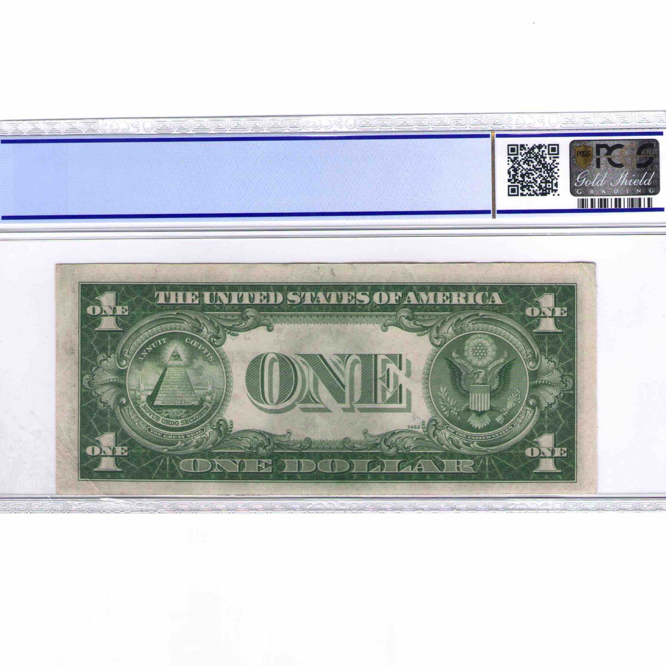 USA - 1 DOLLAR Silver certificate revers