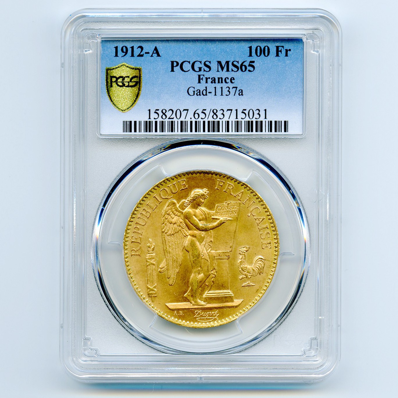 100 Francs Génie - 1912 - Paris avers