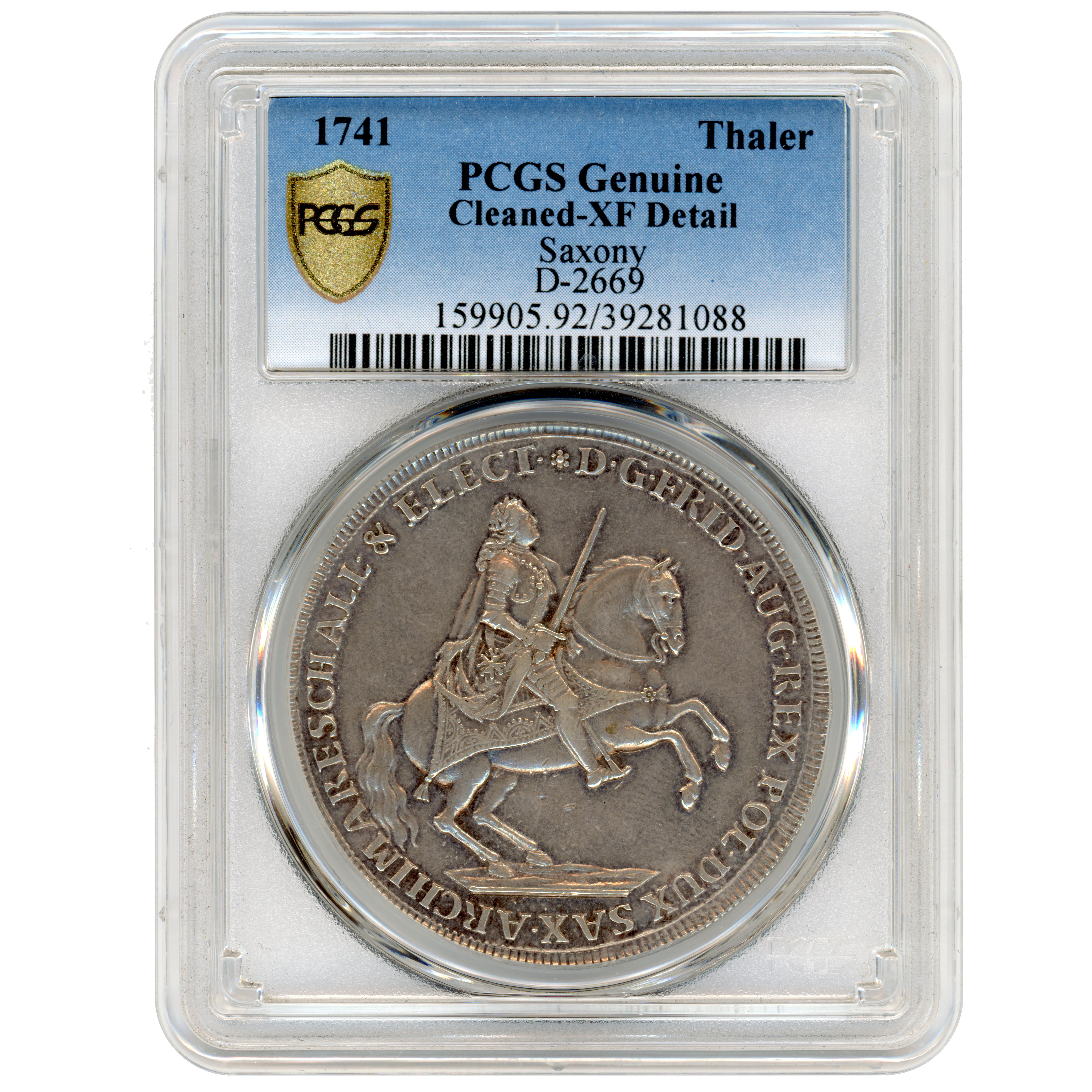 Allemagne - Thaler - 1741 Dresde avers